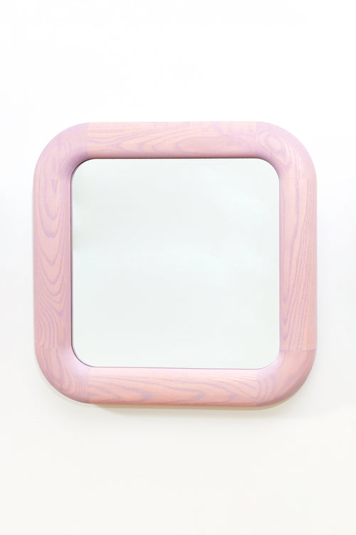 Gogo Mirror with Light Mulberry Ash wood frame. Handmade solid ash wall mirror by Phillip's Daughter